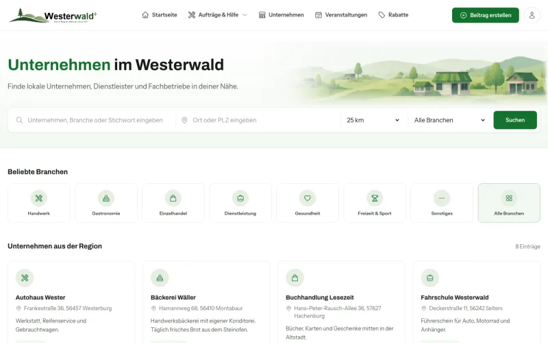 Vorschau: Unternehmensverzeichnis